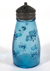 HAINES PATENTED DREDGE GLASS SALT SHAKER