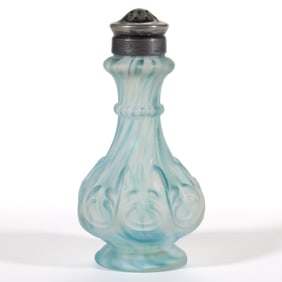 FLEUR-DE-LIS SPIKE SPATTERED GLASS SALT SHAKER