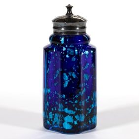 SPANGLED WARE ART GLASS SALT SHAKER