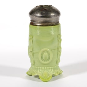 GREENTOWN DEWEY PRESSED GLASS SALT SHAKER