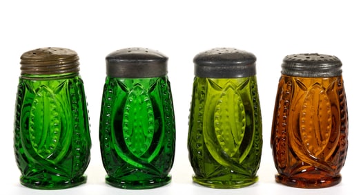 WEST VIRGINIA NO. 219 (OMN) / IOU SALT AND PEPPER SHAKERS, LOT OF FOUR