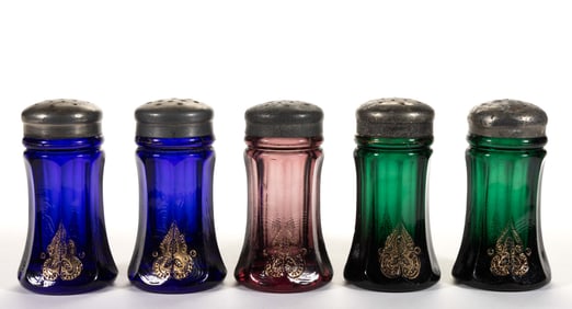 NORTHWOOD REGENT (OMN) SALT AND PEPPER SHAKERS, LOT OF FIVE