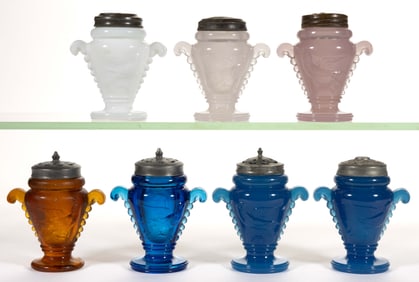 ASSORTED BIRD HANDLED SALT AND PEPPER SHAKERS, LOT OF SEVEN