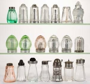 ASSORTED PATENTED AND OTHER SALT AND PEPPER SHAKERS, LOT OF 20