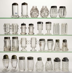 ASSORTED EAPG SALT AND PEPPER SHAKERS, LOT OF 30