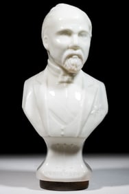 FRENCH "POINCARE" FIGURAL GLASS BON BON CONTAINER / BOTTLE