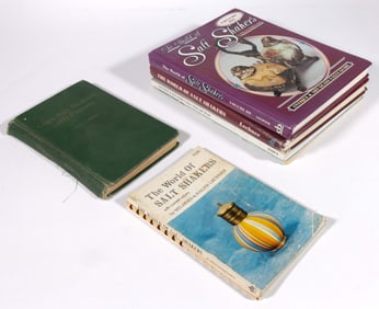 SALT SHAKER AND TOOTHPICK HOLDER REFERENCE VOLUMES, LOT OF SEVEN