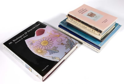 SALT SHAKER AND OTHER GLASS REFERENCE VOLUMES, LOT OF 13