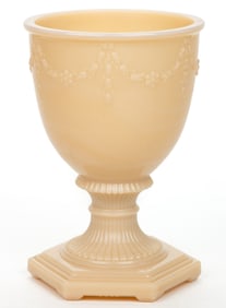 ALADDIN REPRODUCTION FLORENTINE ALACITE ELECTRIC VASE LAMP