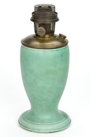 ENGLISH CERAMIC ALADDIN ALADDINIQUE CROWN DEVON KEROSENE VASE LAMP
