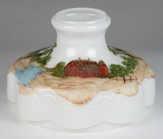 ALADDIN MODEL NO. 201 / RIBBON REPRODUCTION HAND-PAINTED TABLE LAMP SHADE