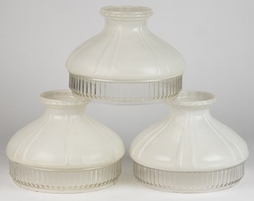 ALADDIN MODEL NO. 601 TABLE LAMP SHADES, LOT OF THREE