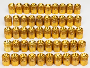 ALADDIN BRASS MODEL NO. 12 AND LATER MODELS FLAME SPREADERS, LOT OF 50