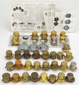 ASSORTED ALADDIN BRASS AND PLASTIC WICK CLEANERS, UNCOUNTED LOT