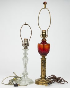 ALADDIN MODEL NO. G200 AND G237 ELECTRIC TABLE LAMPS, LOT OF TWO