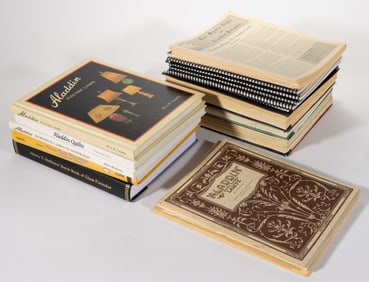 ASSORTED ALADDIN, GLASS, AND OTHER REFERENCE VOLUMES, UNCOUNTED LOT