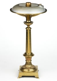 BRASS AND METAL SINUMBRA STAND LAMP