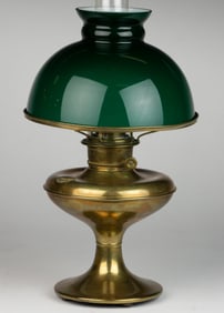 ALADDIN-STYLE BRASS KEROSENE TABLE STAND LAMP