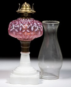 HOBBS NO. 341 / SNOWFLAKE KEROSENE STAND LAMP