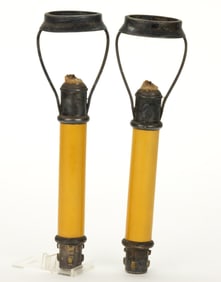 TIFFANY & CO. MINIATURE CANDLE LAMPS, PAIR