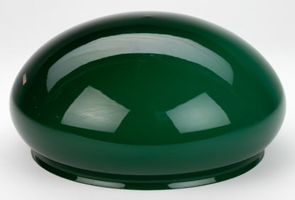CASED EMERALD GREEN GLASS LAMP SHADE