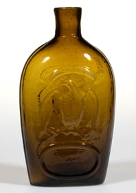 GII-84 EAGLE - EAGLE PICTORIAL / HISTORICAL FLASK