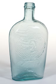 GI-79 BUST OF GRANT - EAGLE PICTORIAL / HISTORICAL FLASK