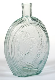 GI-25 WASHINGTON - TAYLOR "BRIDGETOWN NEW JERSEY" PICTORIAL / HISTORICAL FLASK