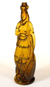 BROWN'S CELEBRATED INDIAN HERB BITTERS FIGURAL "QUEEN" BOTTLE