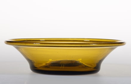 MIDWESTERN FREE-BLOWN GLASS SMALL BOWL / PAN