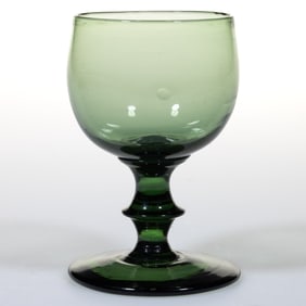 AMERICAN FREE-BLOWN WINE / DRINKING GLASS