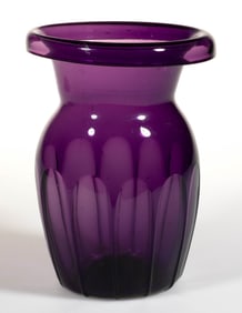PATTERN-MOLDED PANELLED VASE