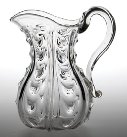 DRAPE AND PILLAR-MOLDED HALF GALLON PITCHER