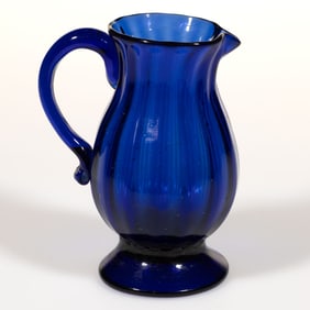 PATTERN-MOLDED GLASS CREAM JUG
