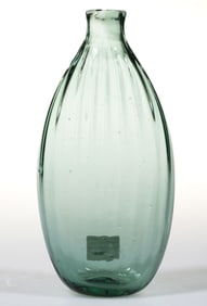 PATTERN-MOLDED GLASS POCKET FLASK