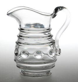 BLOWN-MOLDED RING AND LENS QUART JUG / MILK PITCHER