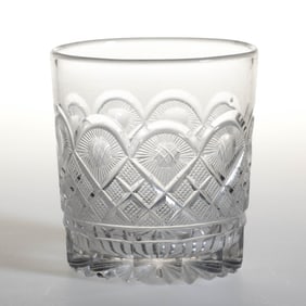 CUT STRAWBERRY DIAMONDS AND RAYED BULLSEYES TUMBLER