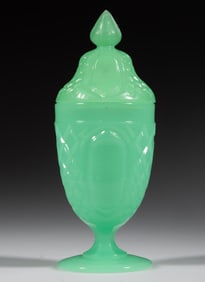 PRESSED LATTICE AND OVALS / FLAT DIAMOND AND PANEL (OMN) COVERED EGG CUP / POMADE