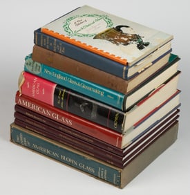 AMERICAN GLASS REFERENCE VOLUMES, LOT OF TEN