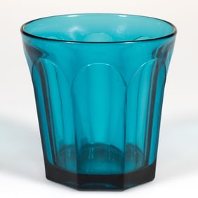 PRESSED FLINT GLASS EIGHT-FLUTED TUMBLER