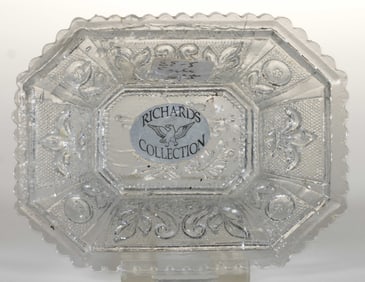 EE-5 OCTAGONAL EAGLE PRESSED OPEN SALT