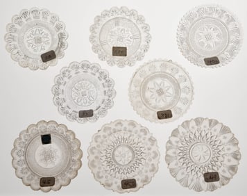LEE/ROSE NO. 32, 33, 34, 39, 40, 45, 48, AND 49 CUP PLATES, LOT OF EIGHT