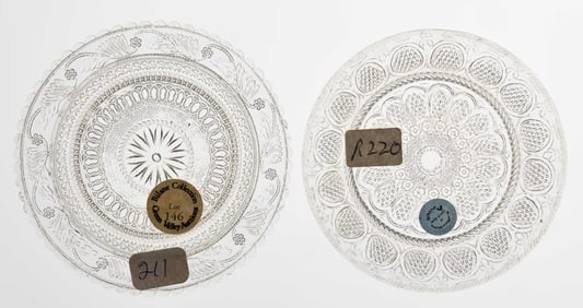 LEE/ROSE NO. 211 AND 220 CUP PLATES, LOT OF TWO