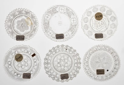 LEE/ROSE NO. 229-B, 230, 230-B, 231, 233, 233-A, 240-A, 242-A (TWO), AND 243 (TWO) CUP PLATES, LOT