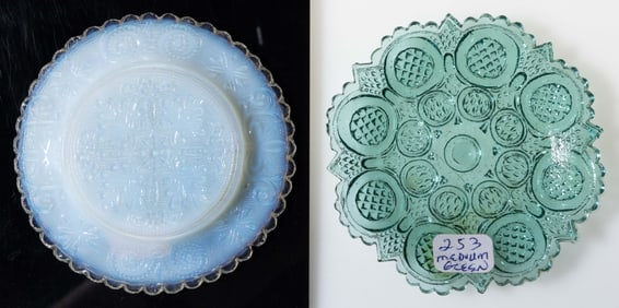 LEE/ROSE NO. 253 AND 272 CUP PLATES, LOT OF TWO