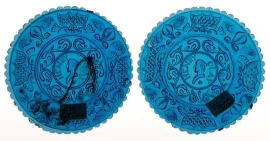 LEE/ROSE NO. 565-B (TWO) CUP PLATES, LOT OF TWO