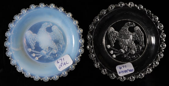 LEE/ROSE NO. 671 CUP PLATES, LOT OF TWO