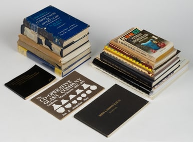 ASSORTED AMERICAN GLASS REFERENCE VOLUMES, LOT OF 22
