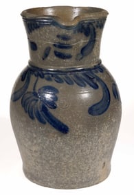 STRASBURG, SHENANDOAH VALLEY OF VIRGINIA DECORATED STONEWARE PITCHER