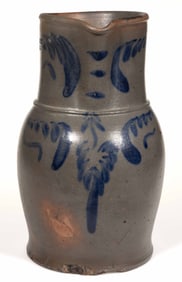 STAMPED "[J.M]. HICKERSON / STRASBURG V[A]", SHENANDOAH VALLEY OF VIRGINIA DECORATED STONEWARE